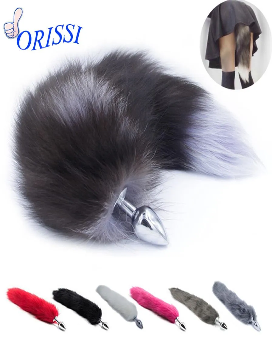 Orissi Metal Anal Toys Fox Tail Anal Plug Erotikspielzeug Butt Plug Sex Spielzeug für Frau und Männer Sexy Butt Plug Erwachsene Sexspielzeug Y181108024212956