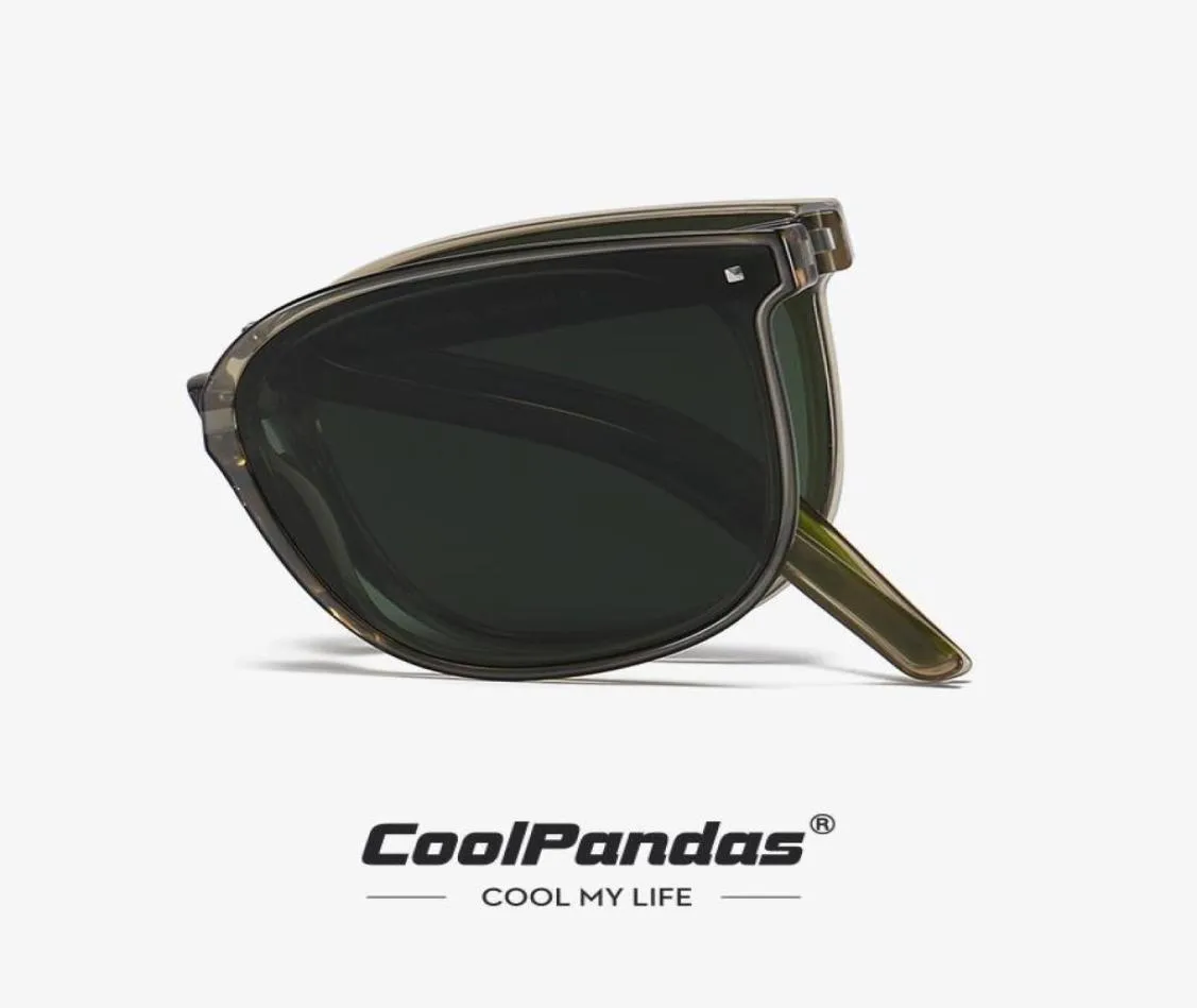 Sunglasses CoolPandas 2022 Foldable Frame Women Folding Glasses Men Polarized Lens Fashion Sun Brand Design EyewearSunglasses2904530