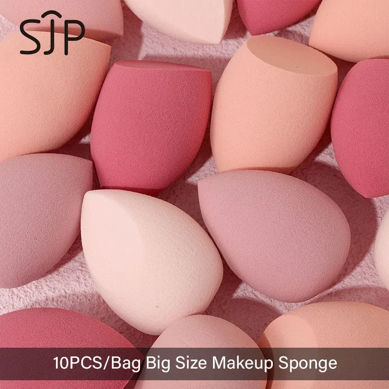 Puff 10 stuks make -up spons blenders combineren spons foundation applicator cosmetische sponzen make -upgereedschappen gratis verzending groothandel