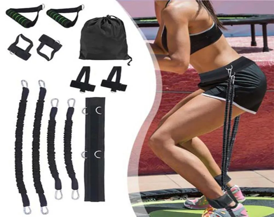 High Quality Full Body Resistance Trainer Sports Fitness Waist Leg Bouncing Training Resistance Bands Gym Stretching Kit ED8897588411