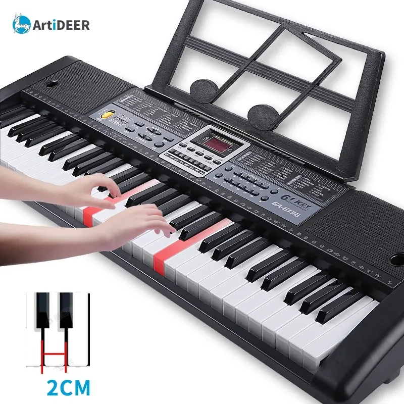 Klavyeler Profesyonel Piyano Klavye 61key Müzik Aletleri Elektronik MIDI Kontrolör Çocuk Dijital Sentezleyici Organizatörleri