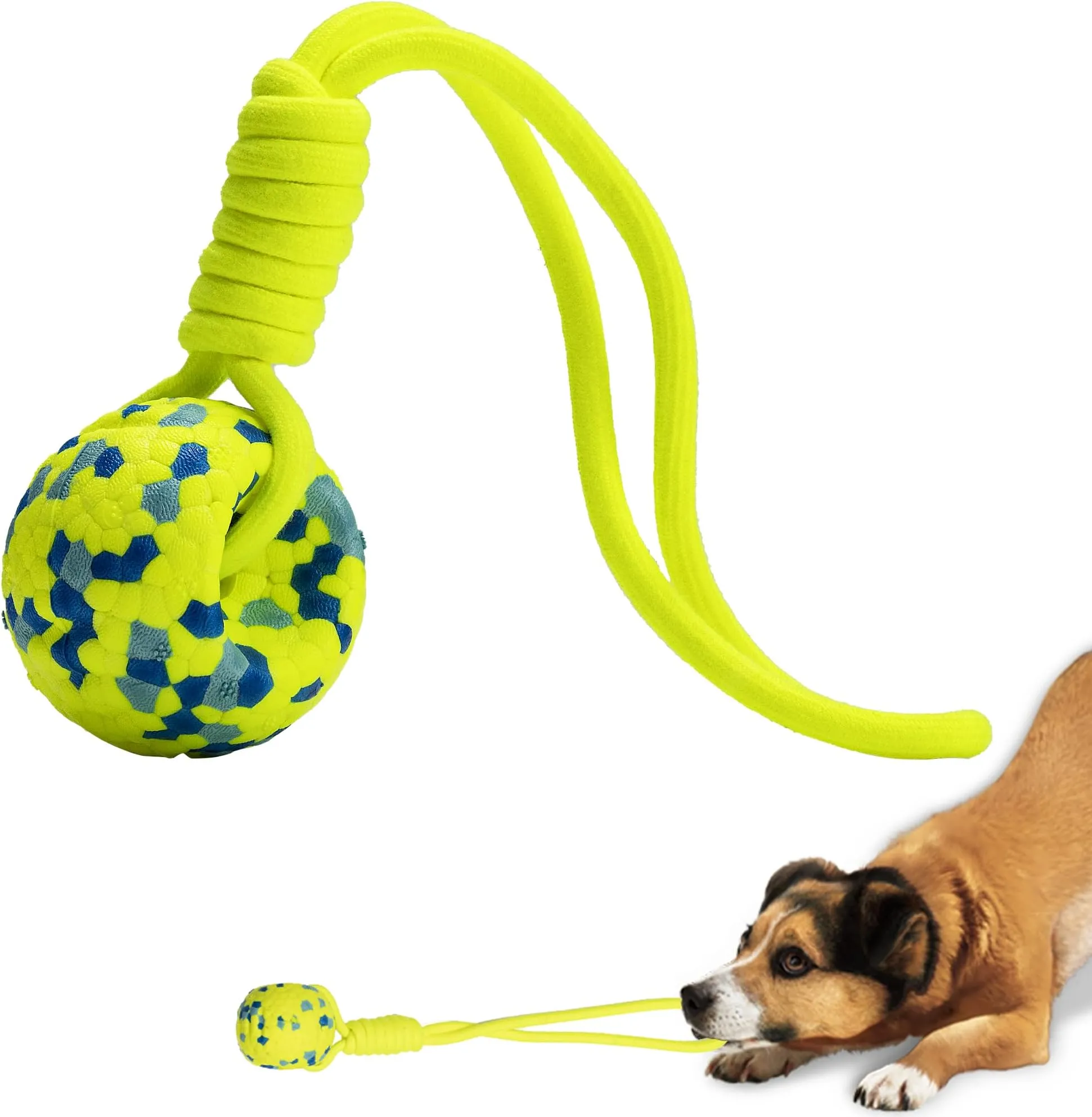 Tether Tug Ultra-Strong Indestructible Rope With Squeaker For
