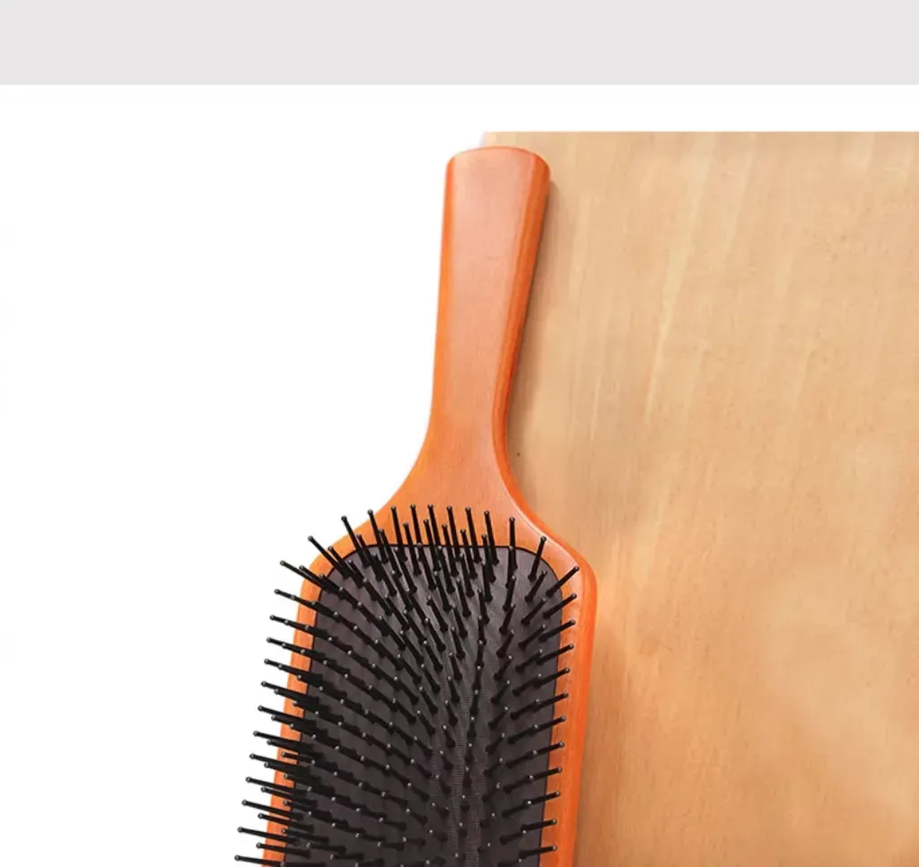 hair brushes Wood detangling brush curved brush massage comb detangling portable hairbrush for women straight curly styling brushes