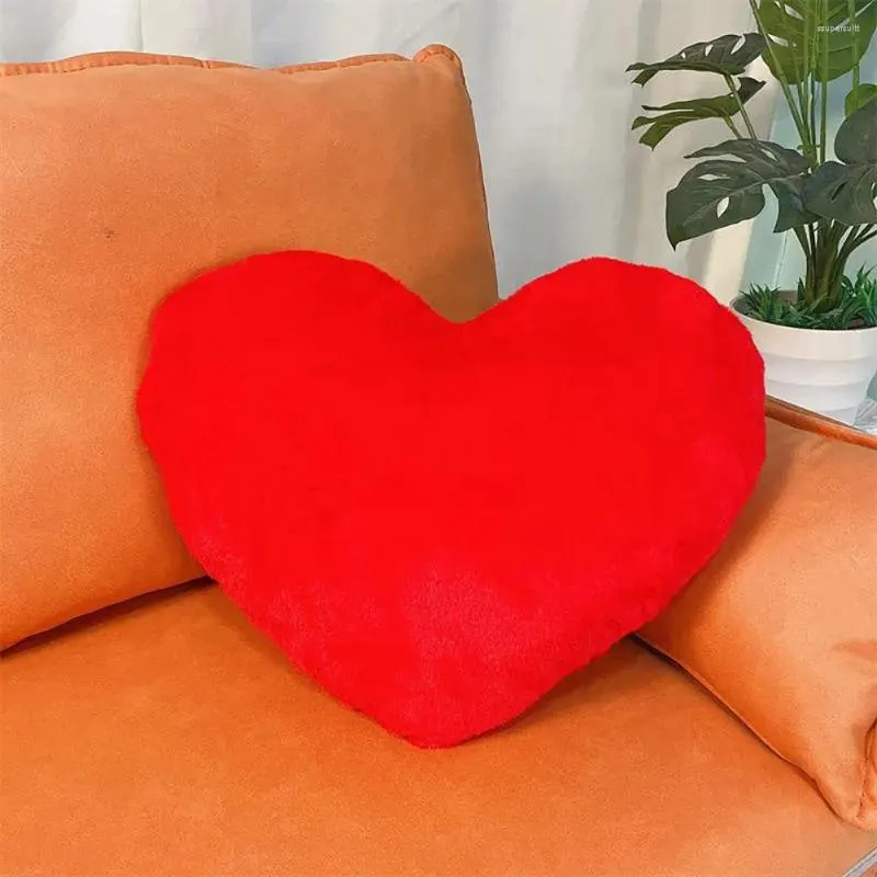 Kussen pluche hartvormige schattig hart gevormd voor thuis slaapkamer decoratie zachte donzige worp kerstmis