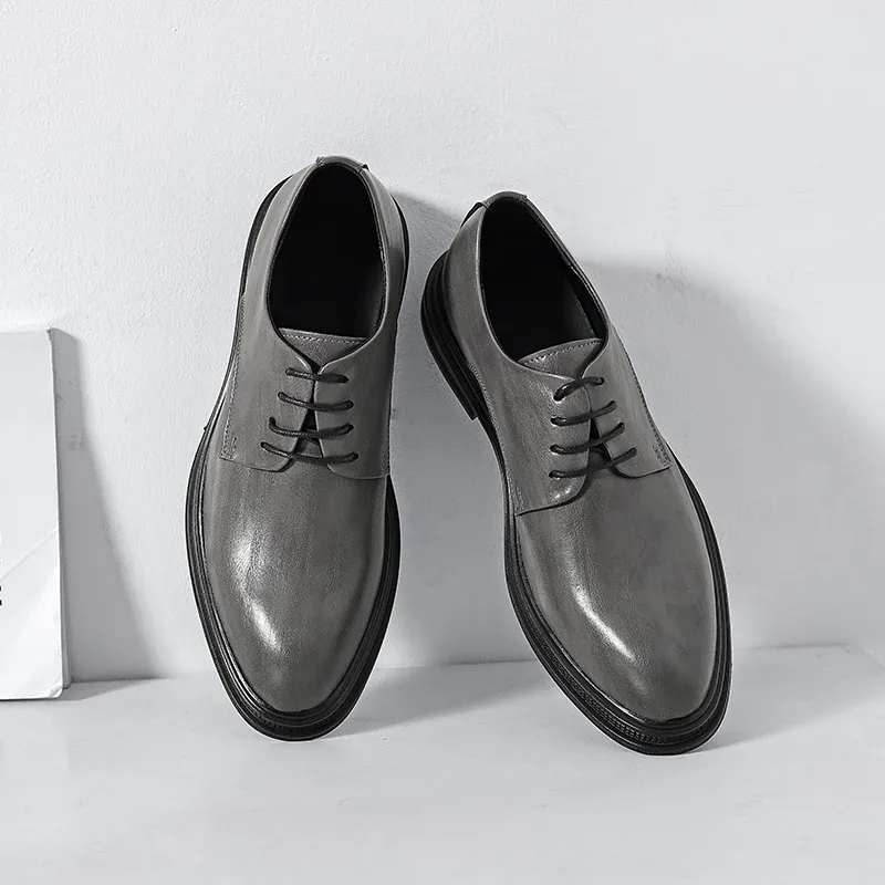 Stivali 2023 Scarpe ad abiti oxford fatti a mano di alta qualità scarpe da ufficio da uomo calzature per matrimoni leta italiane popolari popolari