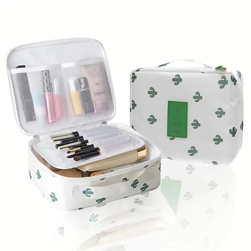 Taschen tragbarer Reisemake -up -Beutel wasserdichtes Multifunktionsmultifunktional kosmetischer Make -up -Toilettenorganisator für Frauen und Mädchen