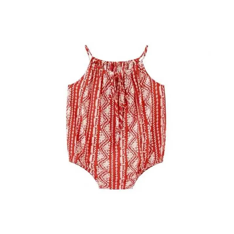 Rompers verão bebê macacão de estilo solto de algodão