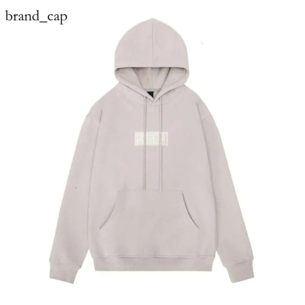 Designer Hoodie Men's Sweatshirts Kith Hoodies Fashion Streetwear Kith Box Hoodie Embroidered Letter Basic Fashion Br Men's Women's Casual Fleece 9852