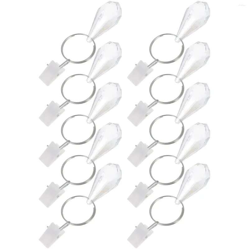 Panno da tavolo 10pcs Peso di fondo Peso di fondo Clips Finestra caduta d'acqua pendenti