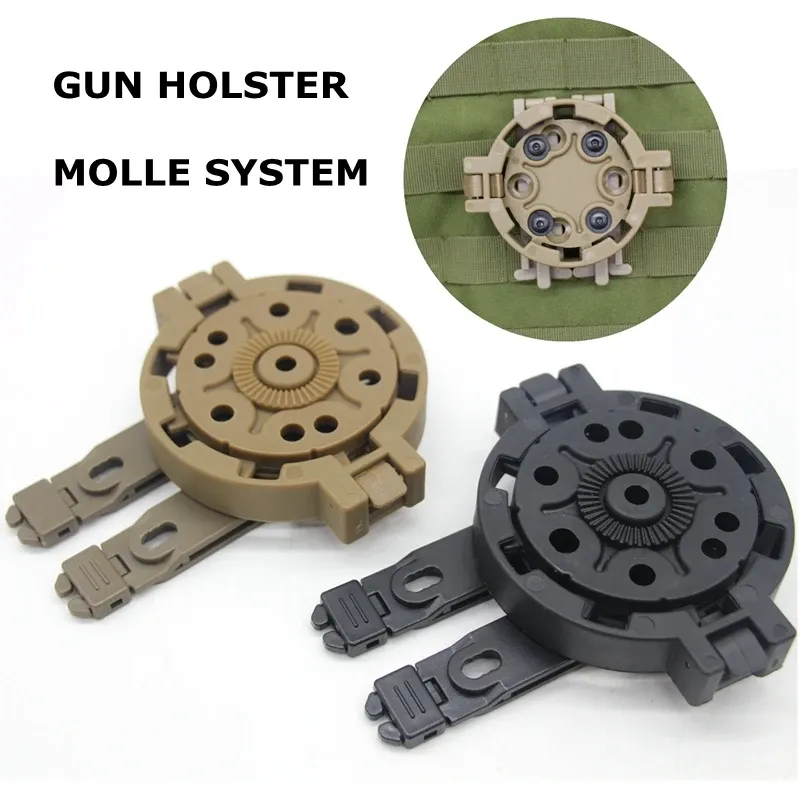 Holsters Gun Dounster Molle Hızlı Kesme Kiti 360 Derece Açılar Platform Platform Glock 17 19 22 23