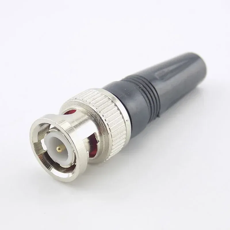 vigilância do conector BNC Adaptador de plugue masculino para cabo RG59 coaxial Twist-On para câmera CCTV Video/Audio Connector