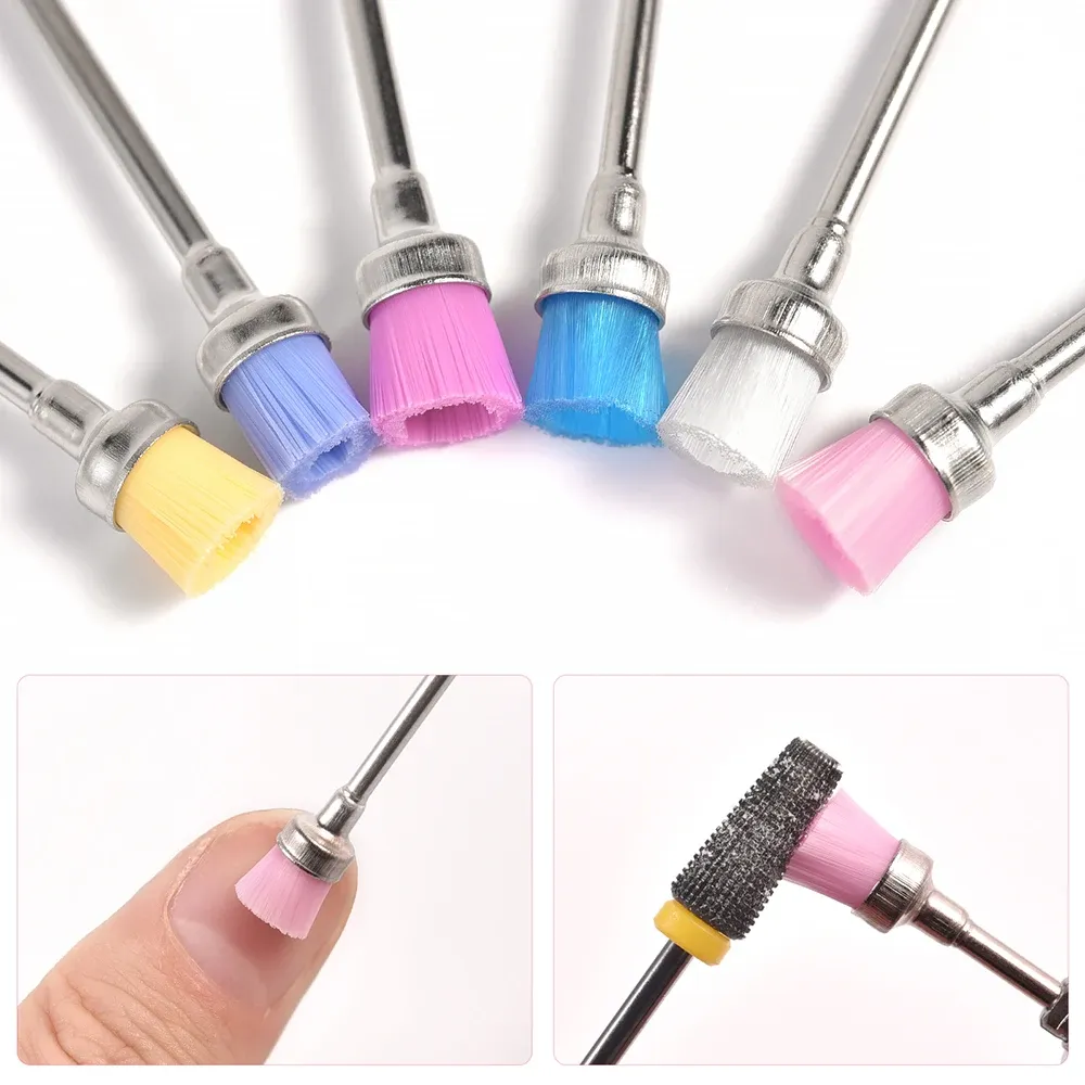 Bits 1Pc Cleaning Brush Nail Bit Nail Drill Bit Cleaner Electric Nail Files Milling Cutter Dust Remover Drill Accessory Nail Art Tool