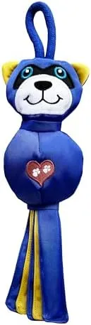 LUCOLOVE Flirt Pole Replacement Toy - Raccoon Design With Squeaker & Crackle Paper For Dog Exercise