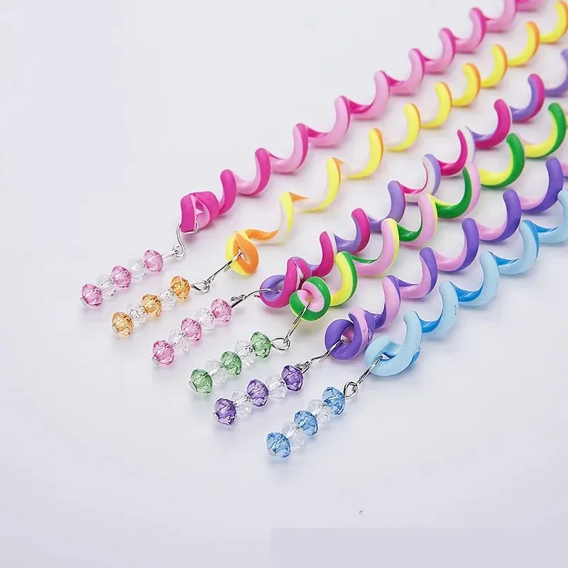 Kids Curler Hair Braid Sticker Girls' Decor Accesories Styling Tool Hairdo Updo Dreadlock Cornrows