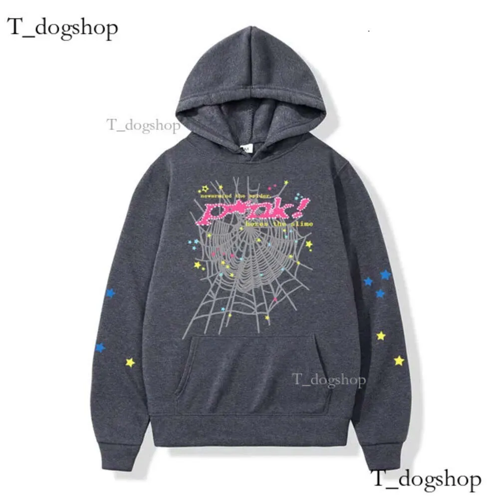 Designer Mens Women Sweatons Young Thug High Quality Designers Hip Hop P * NK Web Puff Print 555555 Sweat à capuche Angel Spider Sweats Sweats Fabric lourds 899