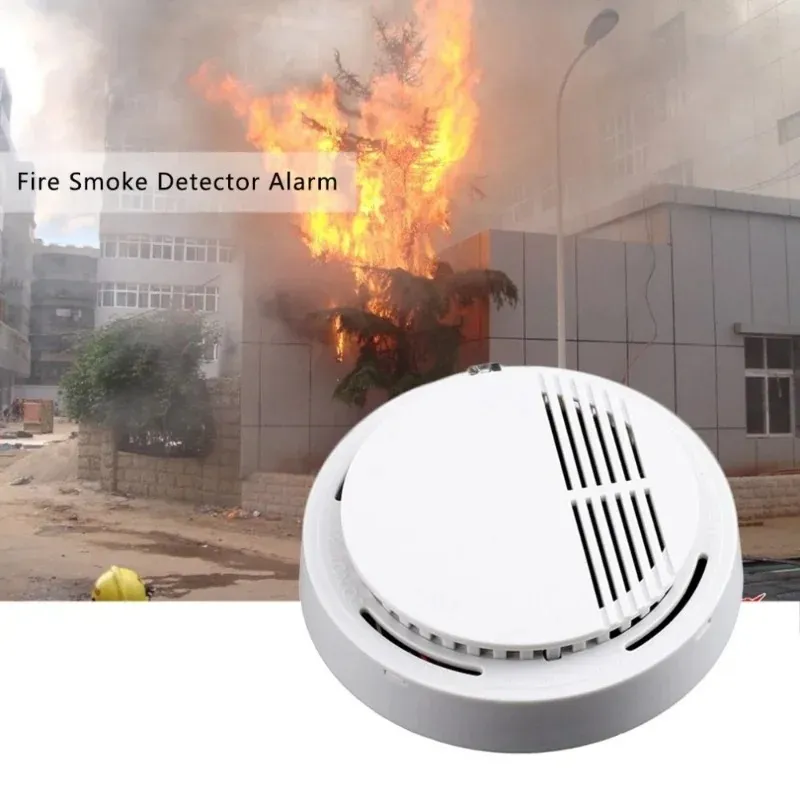 2024 Detector de alarme de incêndio do detector de incêndio Sensor de alarme de fumaça para o escritório do escritório em casa Segurança de fumaça de fumaça de alarmes de incêndio Detector de alarme de incêndio