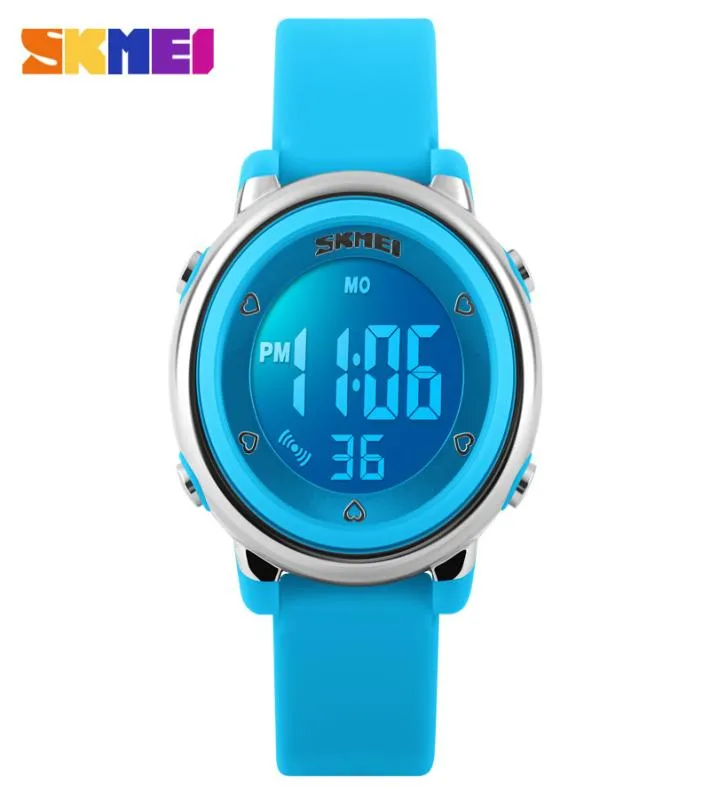 Skmei New Fashion Sport Children Watch Simple Design Back Light Calendar Digital Birstears тревоги водонепроницаемые детские часы Relogi1599912