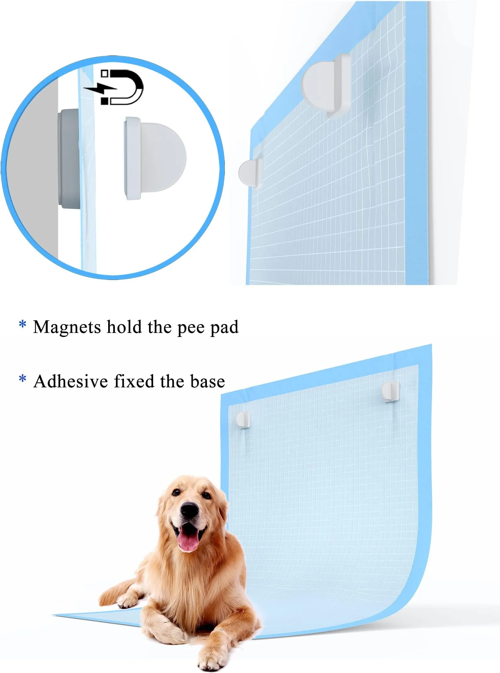 Puppy Pad Holder Magnetic Dog Pee Pad Holder For Leg-Lifting