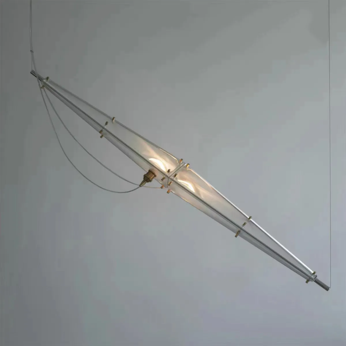 Designer Nordic Creative Sailboat Chandelier semplice soggiorno camera da letto lampada a ciondolo per la casa a ciondolo cromata hanglamp