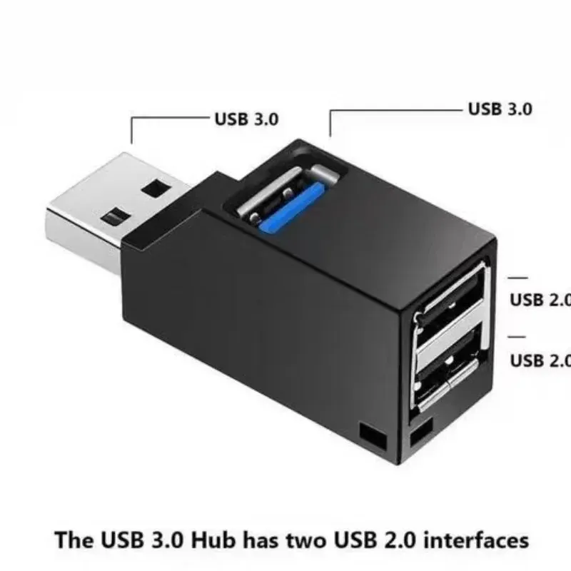 USB 3.0 /2.0 Adapter Adapter Extender Mini Splitter 3 Порты High Speed U Disk Reader для ПК Ноутбук MacBook аксессуары для мобильного телефона