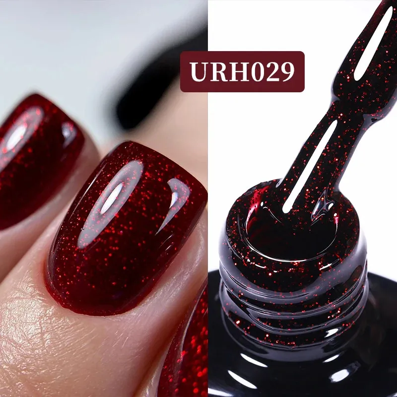 Seu açúcar 7ml Gel esmalte o brilho vermelho luminárias manicure semi -permanente Base fosca de tampo de imersão de tampa de led uv Art varnis 240425