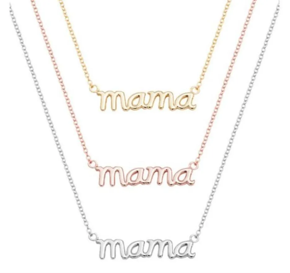 Piccola mamma mamma mommy lettere collana parola timbrata parola iniziale amore alfabeto materno collane per la madre del ringraziamento039s day regali2134256