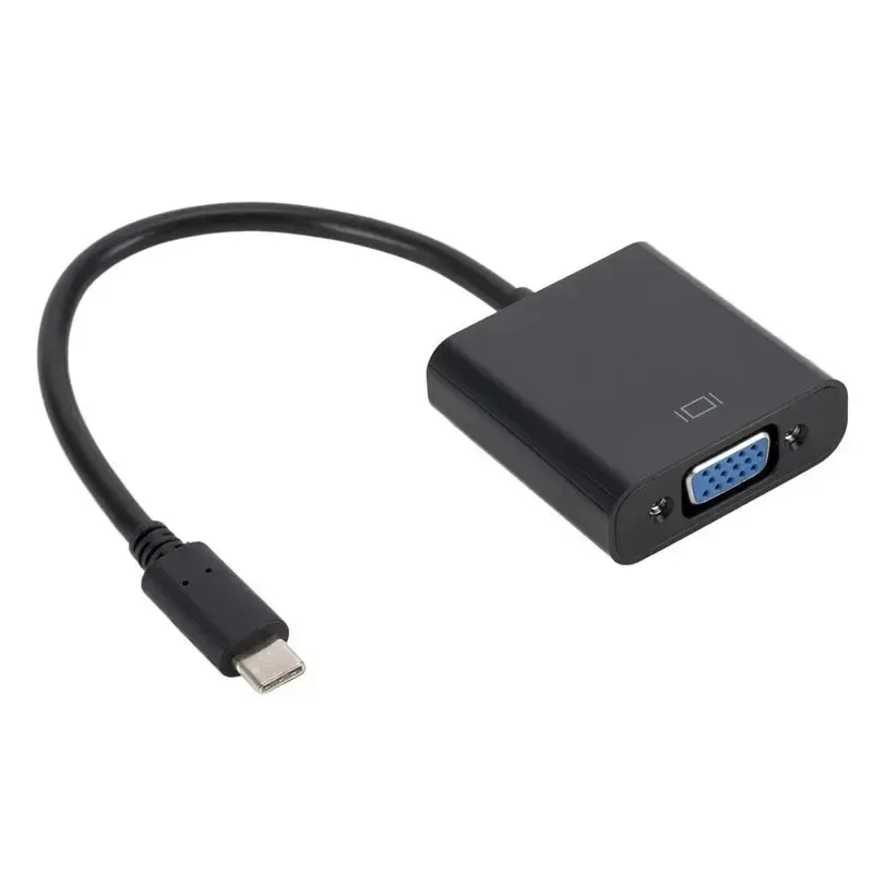 Type C à l'adaptateur VGA Female Cable USBC USB 3.1 à VGA Adaptateur pour MacBook 12 pouces Chromebook Pixel Lumia 950xl Ventes à chaud