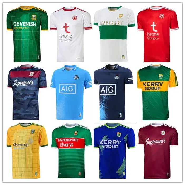 Rugby 2021 Mayo Tyrone Limerick Commémoration Jersey Galway Away 2stripe 2021 Irlande Kerry Home Rugby Jersey Size S5xl