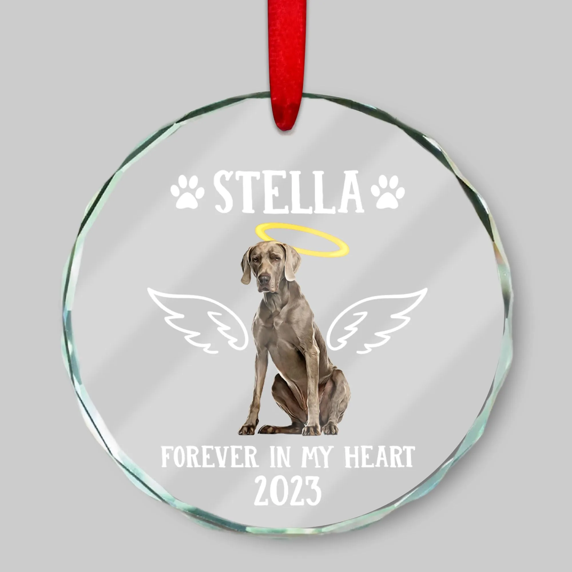 Custom Pet Memorial Christmas Ornament - Personalized Dog Ornament ...