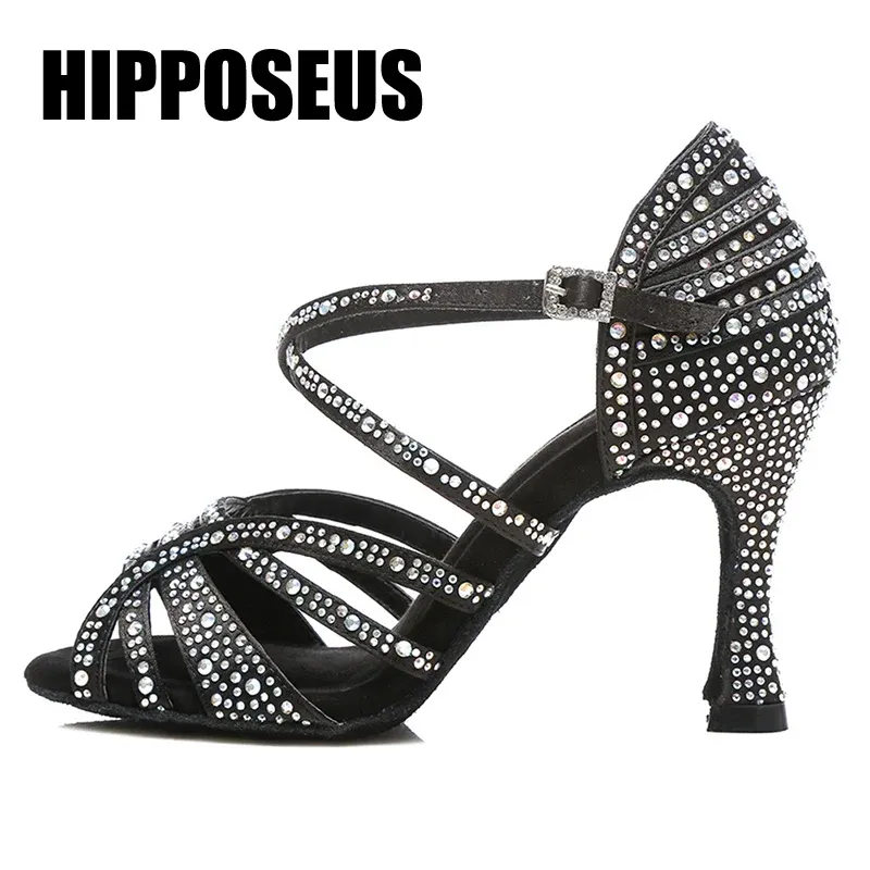 Buty Hipposeus Nowe kobiety tancerzy Łacińskie żeńskie salsa tańca tańca buty dziewczęta nowoczesne tango miękkie imprezowe buty taneczne sandały
