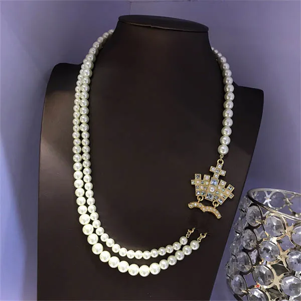 Donne Collane a ciondolo Chanells autunno e inverno per le perle catena oro girocollo lungo donna designer di gioielli di alta qualità ccies di lusso 34