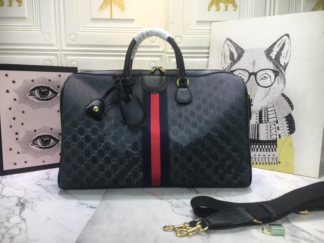 デザイナーバッグ高級ファッションメン女性旅行バッグダッフルバッグブランドデザイナー高品質のレザー荷物ハンドバッグ