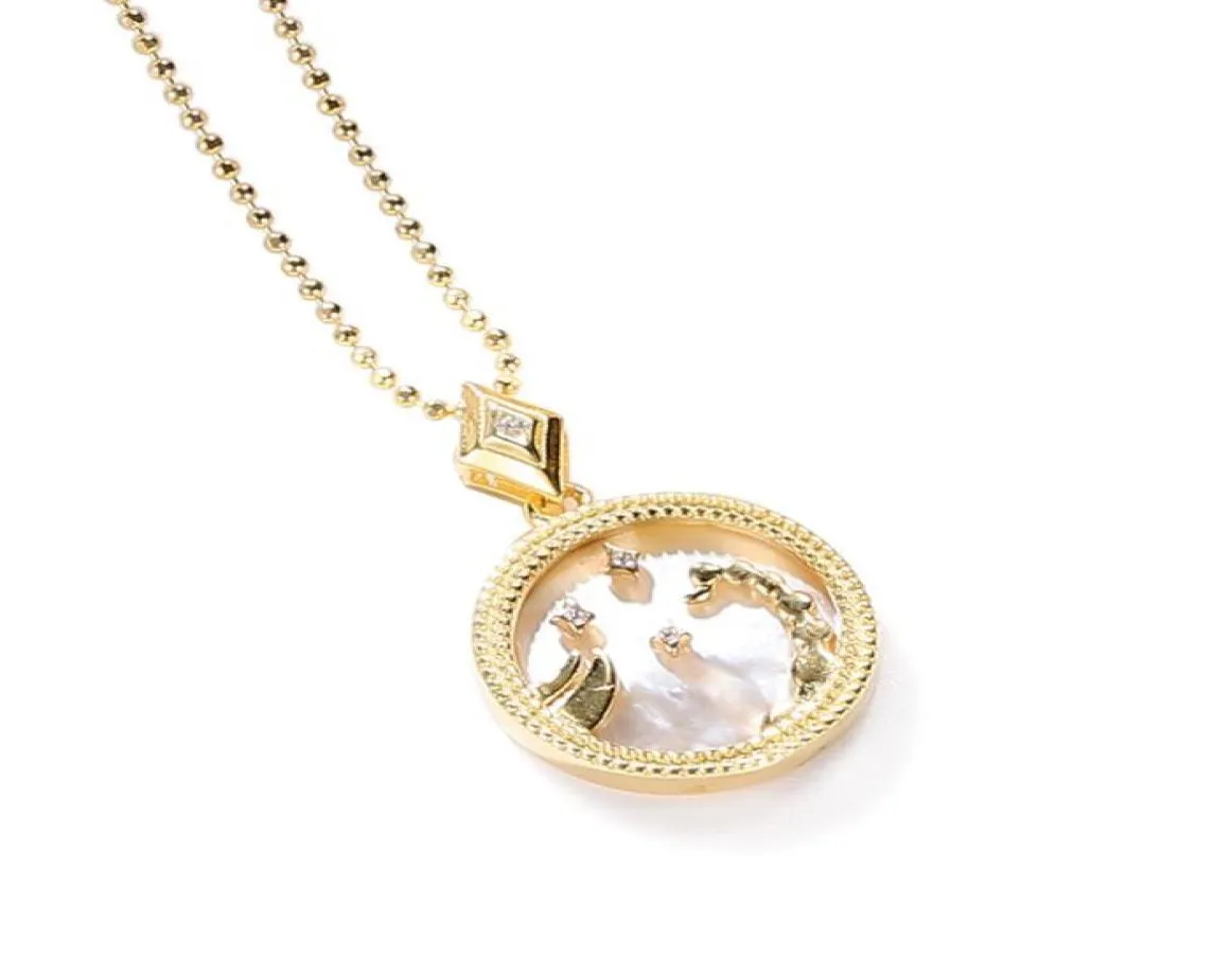 925 Sterling Silver Horoscope Zodiac Sign Necklace Dainty Netlace for Women Hirthers Hift اثنين
