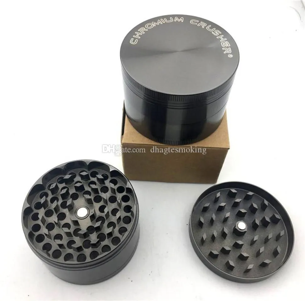 Cromio trituradora molinillos de hierbas Diámetro 63 mm 4 capas Spice Crusher Pepper Grinder de zinc de pimienta Aleado de zinc Grinder77550589