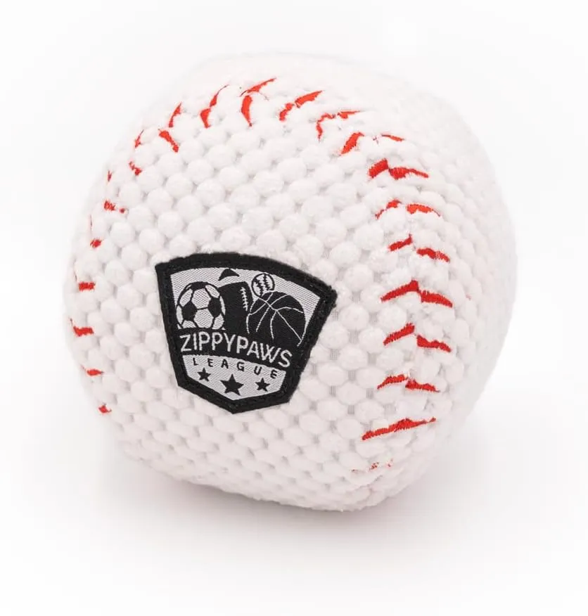 ZippyPaws SportsBallz Plush Dog Toy Balls Soft Squeaky Fetch Toys