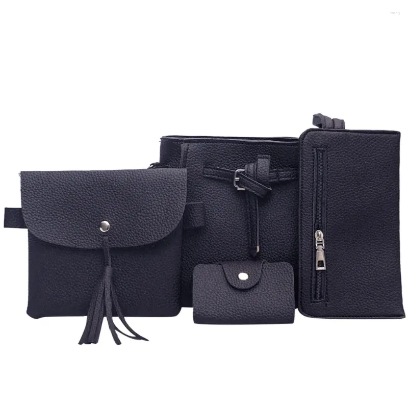 Borse per le tracorsi sacchetto per donne Luxury Woman Fashion a quattro pezzi Guerra del portafoglio Messenger Monederos de Piel Mujer