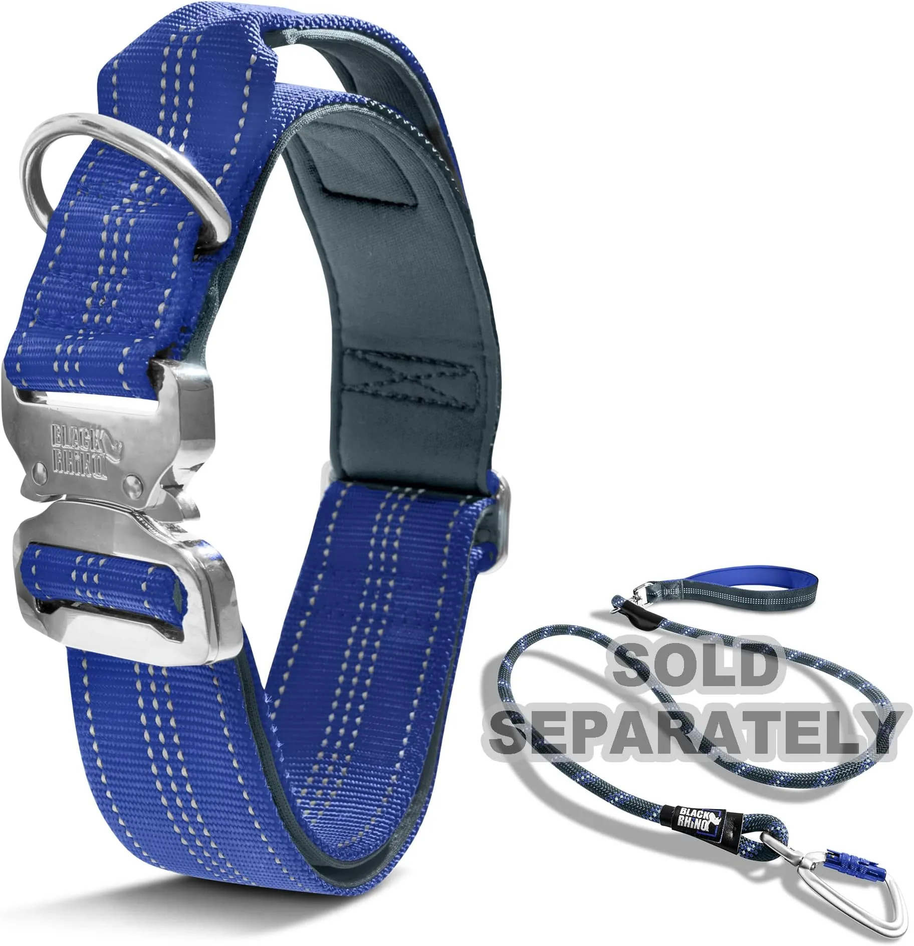 thumbnail image 2 of Heavy Duty 1.5" Tactical Dog Collar – Military Style Nylon With Metal Buckle & Handle – Adjustable 2 of 6