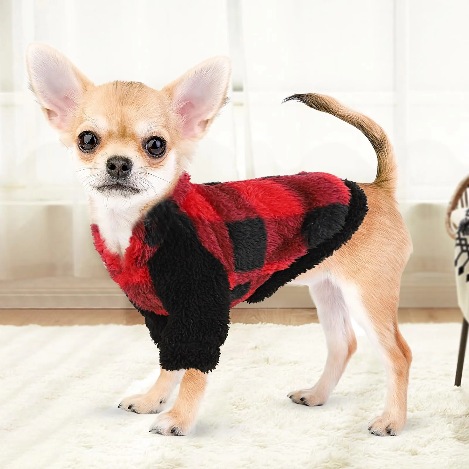 Chihuahua Leopard Print Dog Clothes Cute Leopard Print Dog Hoodie