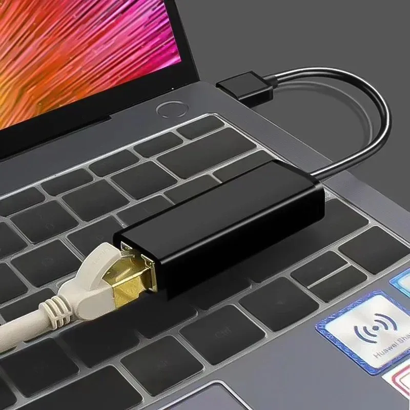 2024 USB 3.0 Ethernet Adapter USB-карта сетевой карты RJ45 1000 Мбит/с LAN RTL8153 для WIN7/WIN8/WIN10 для MacBook Naptop Ethernet USB- для Win7/Win8/Ethernet Adapter.