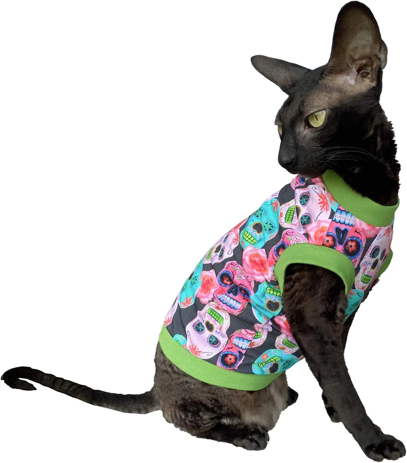 Save Big on Bulk Hairless Cat Clothes For Mexican Cats:  Kotomoda Cottontretch T Shirt Best Deals on DHgate