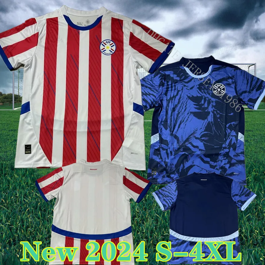 2024 Paraguay voetbalshirt 2024 Copa America Camisa Home Away voetbalshirt Kit maat s xxxl 4xl