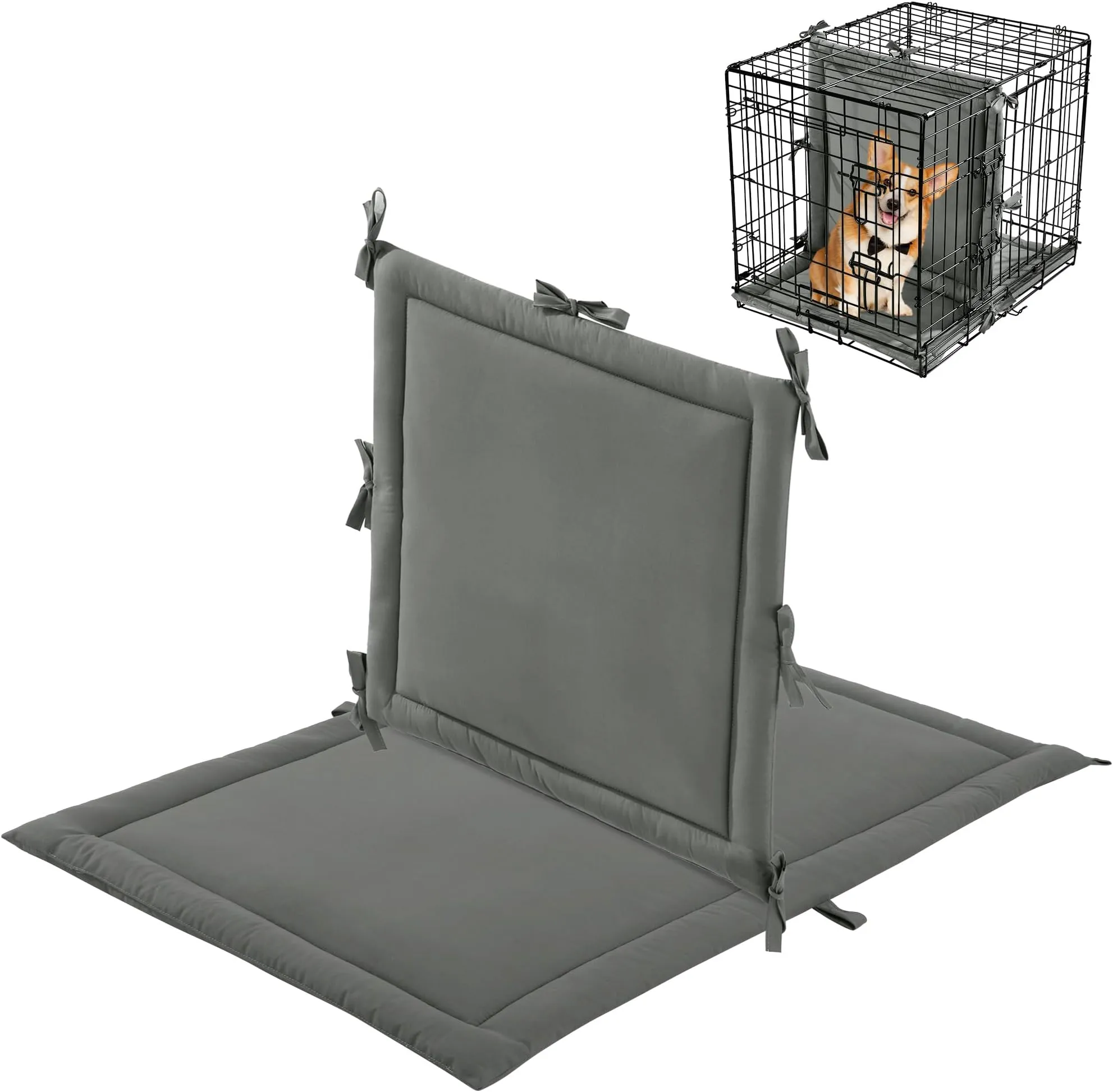 Soft Puppy Crate Divider Panel with Mat Adjustable Dog Kennel