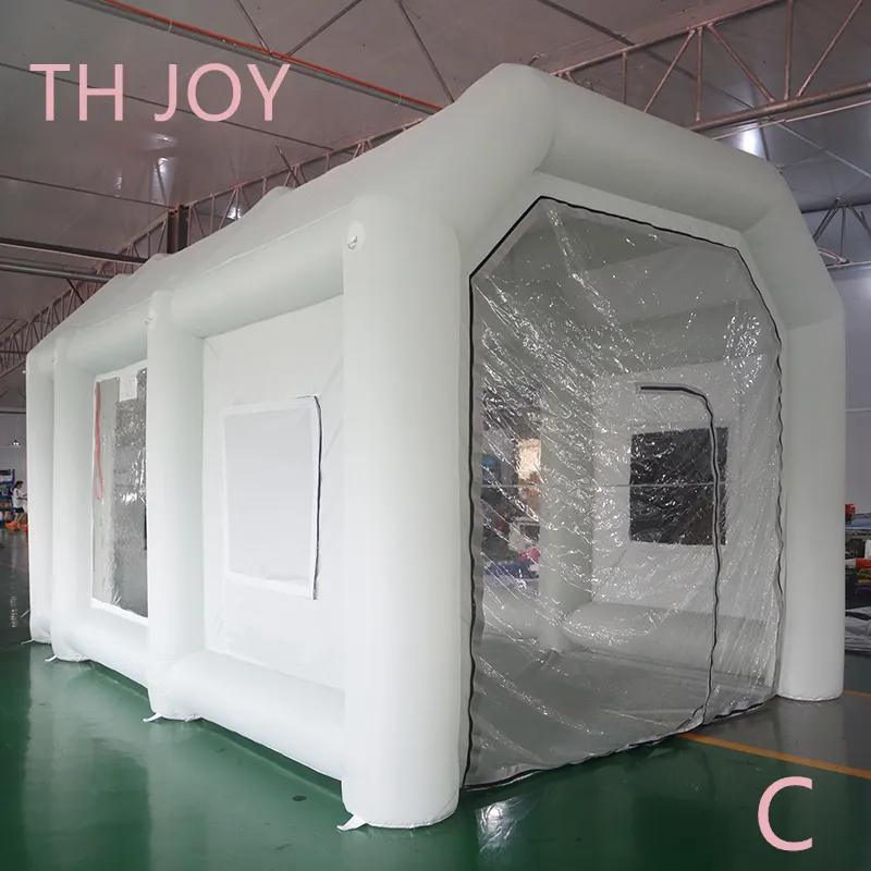 10mLx6mWx4mH (33x20x13.2ft) free air ship to door outdoor activities inflatable giant car workstation spray paint booth tan spray booths for cars