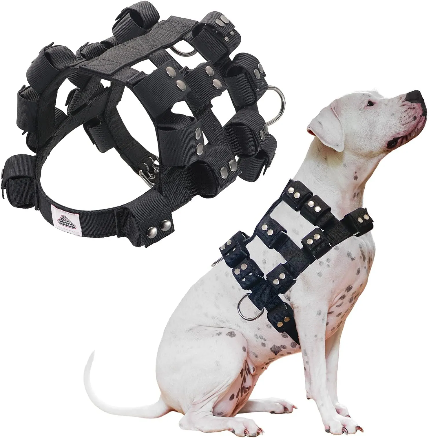 Save Big on Bulk Weighted Dog Harness Weight Vest For Dogs, Dog Harness  With Weights, Tactical Dog Harness For Pit Bulls With Pockets (Adjustable 