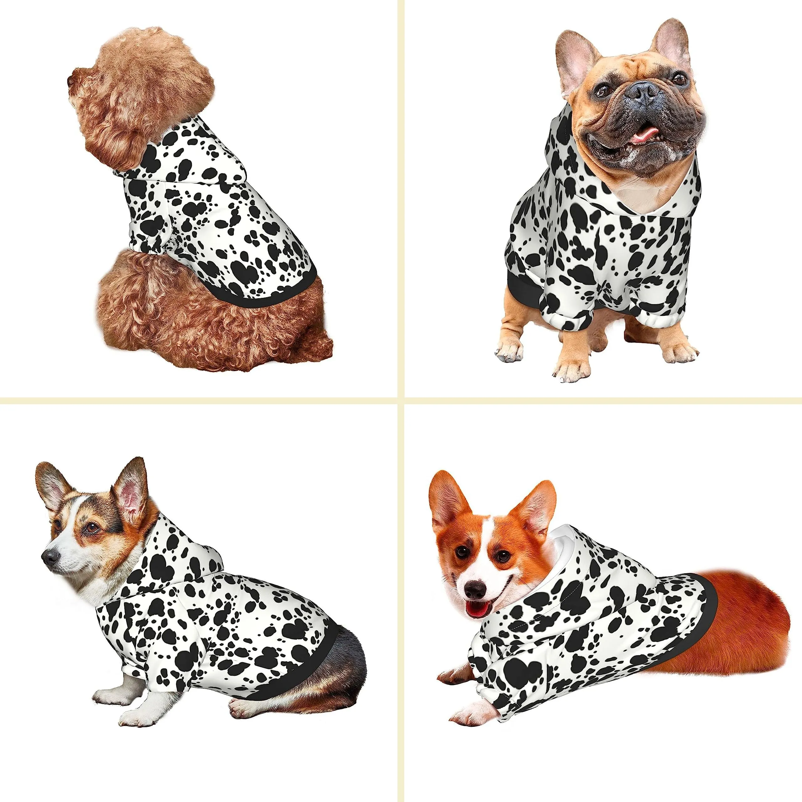 Aazon.co : Cute Dalatian Print Dog Hoodies,Dog Clothes with Pocket Aazon.co : Cute Dalatian Print Dog Hoodies,Dog Clothes with Pocket