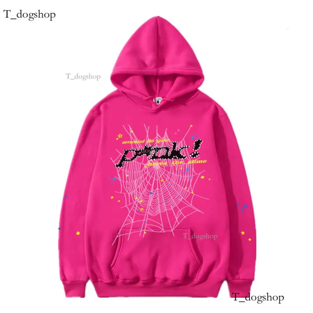 Designer Mens Women Sweatons Young Thug High Quality Designers Hip Hop P * NK Web Puff Print 555555 Sweat à capuche Sweethirts Swetshirts Splate de tissu lourd 445