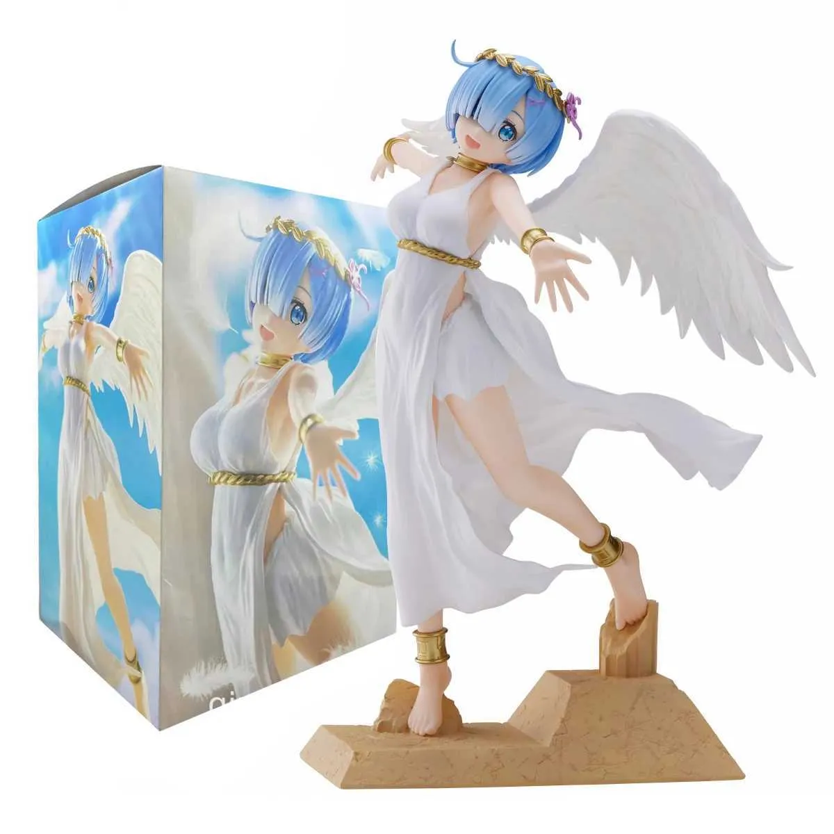 Anime Manga 20CM animated image Re Life in a Different World from Zero Super Ghost Angel Rem Model Toy PVC Collection Desktop NamesL2404