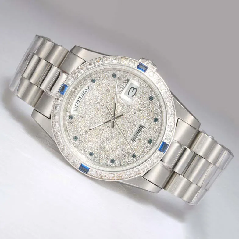 Regarder Unisexe Watch AAA Watch de haute qualité Watch Diamond Automatic Watch Diamond Diamond Codezel and Diamond Regarder 36 mm Unisexe Luxury Diamond Watch Designer Watch with Box