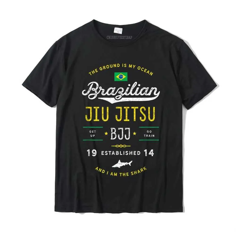 Magliette maschili ocean ocean shirt jujutsu bjj jujutsu regalo t-shirt da uomo appena arrivato set top cotone slim fit abito j240426