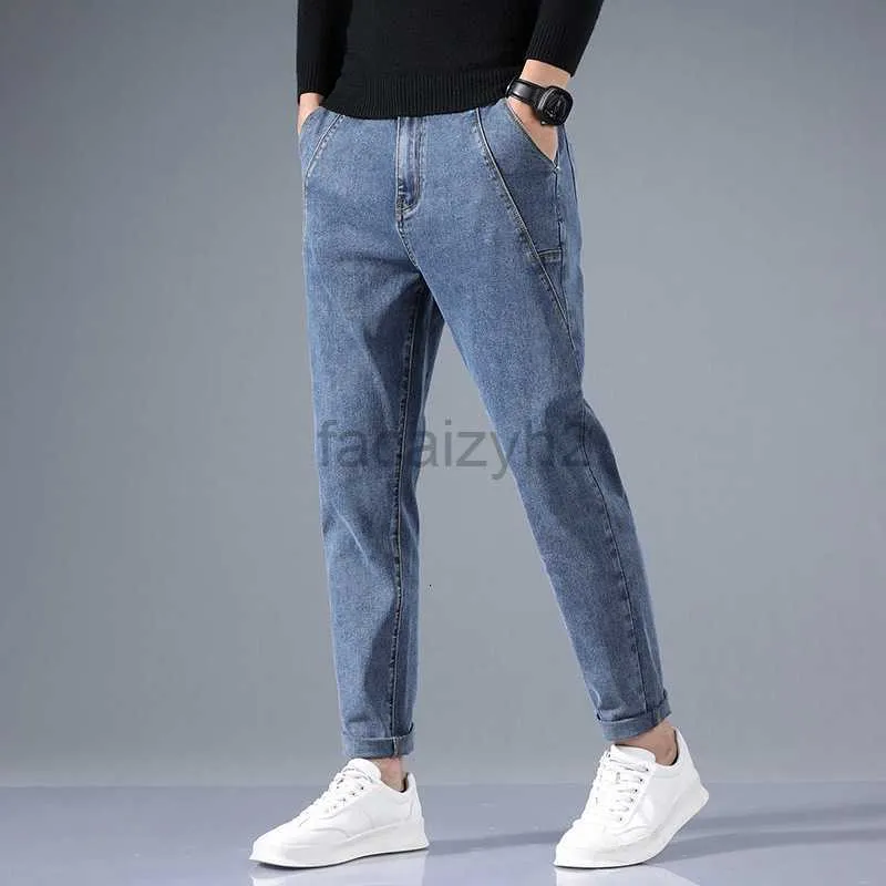 Męskie dżinsy wiosna i jesień nowe męskie dżinsy Slim Fit Small Proste Edition Trendy Elastic Youth Casual Dżinsy Multi kolorowe spodnie plus rozmiar